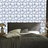 Blue and White Elephants Wallpaper for Living Room and Bedroom 50x1000