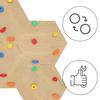 Climbing Wall Cube 1 Wood - Coloured Grips