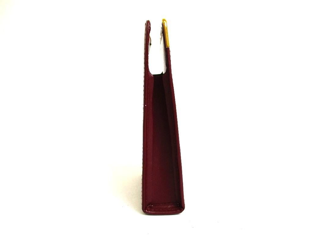 Authentic Cartier Must De Cartier Bordeaux Leather Cigarette Case #b326  Open box