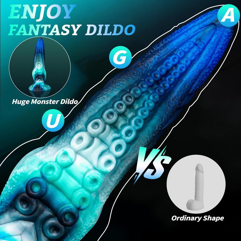 Alien Octopus Tentacle Anal Plug - Soft Silicone Flesh Expander for Men & Women
