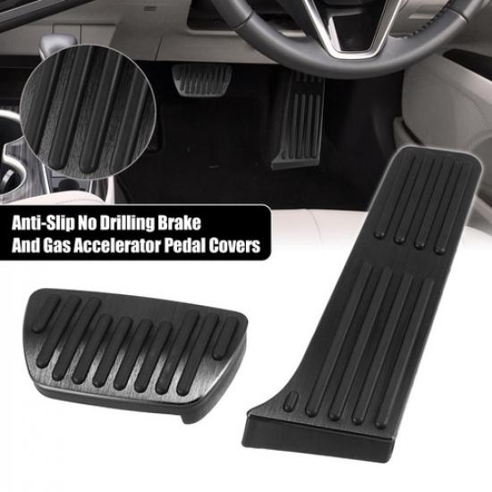 Комплект противоскользящих накладок на педали тормоза, газа, акселератора для Toyota, черный