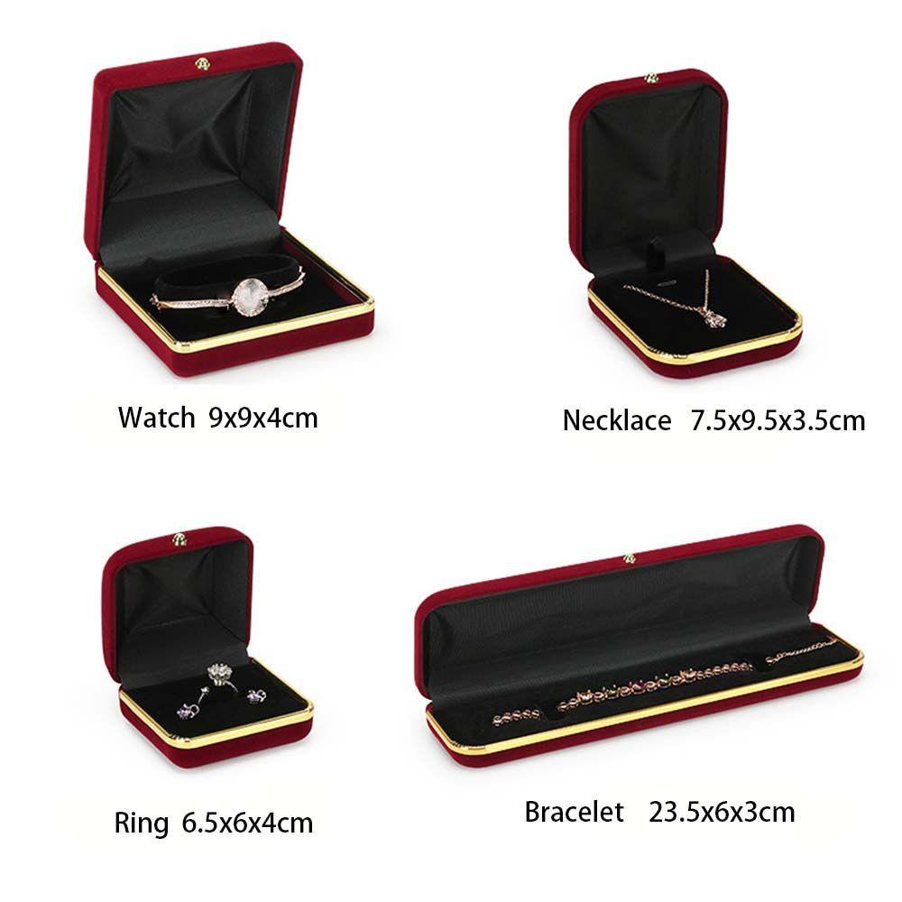 Packaging Double Open Earrings Presentation Storage Boxes Necklace Case Ring Box Jewelry Display