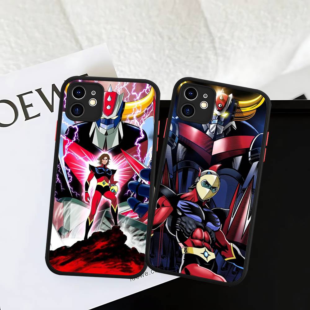 UFO R-Robot G-Goldorak For IPhone Air 16 15 14 Plus 13 12 11 Pro Max Matte Cover Jelly Shockproof Phone Case