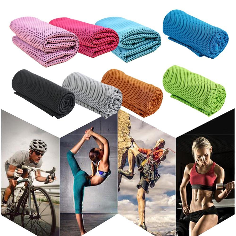 8PCS Lightweight Cooling Towel Mesh Texture Microfiber Towel Durable Ice Towel  Gym Workouts