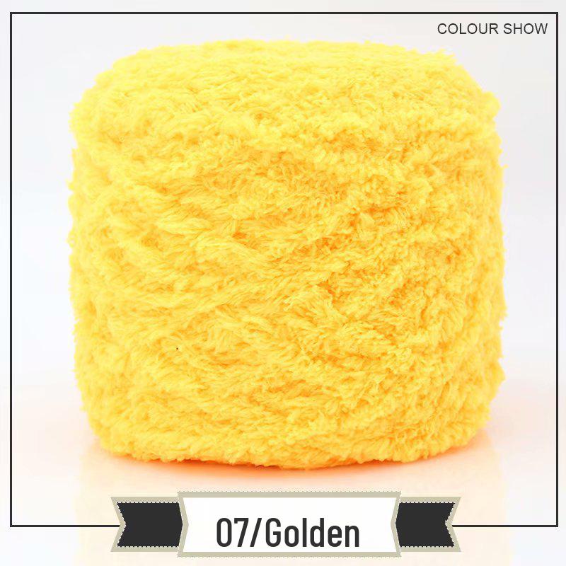 3-Strand Coral Fleece Towel Yarn - 2 Skeins for Hand-Knitted Children's Bag, Shoes, Hat, Scarf, Coat - Free Shipping