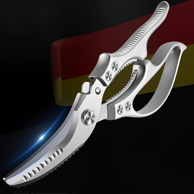 Stainless Steel Kitchen Scissors Multifunctional Barbecue Scissors for Home Dining Outdoor Use