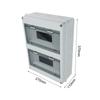24 Circuits Waterproof Distribution Box Waterproof Box 24 Circuits Box Distribution Box High-quality ABS Material Home Use