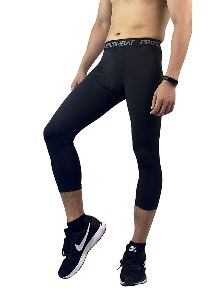 Men's Quick-Dry High-Elastic Basketball Tights: Breathable Base Layer for Running & Fitness