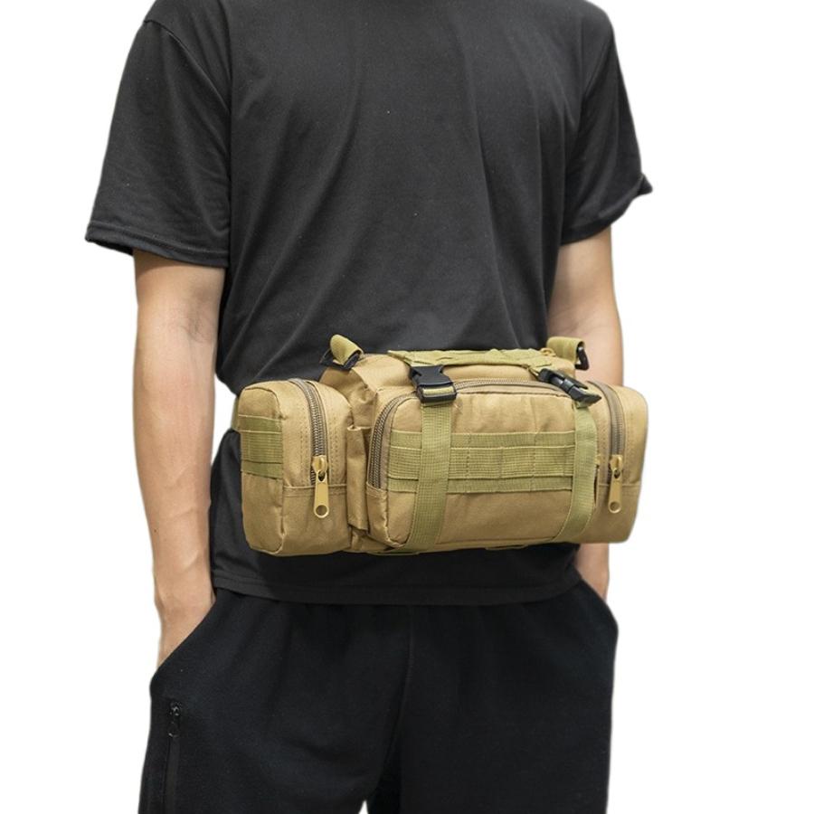 Multi Functional 3P Magic Waist Pack with Large Capacity Military Camouflage Sports Tactical Bag, Single Shoulder Camera Kit