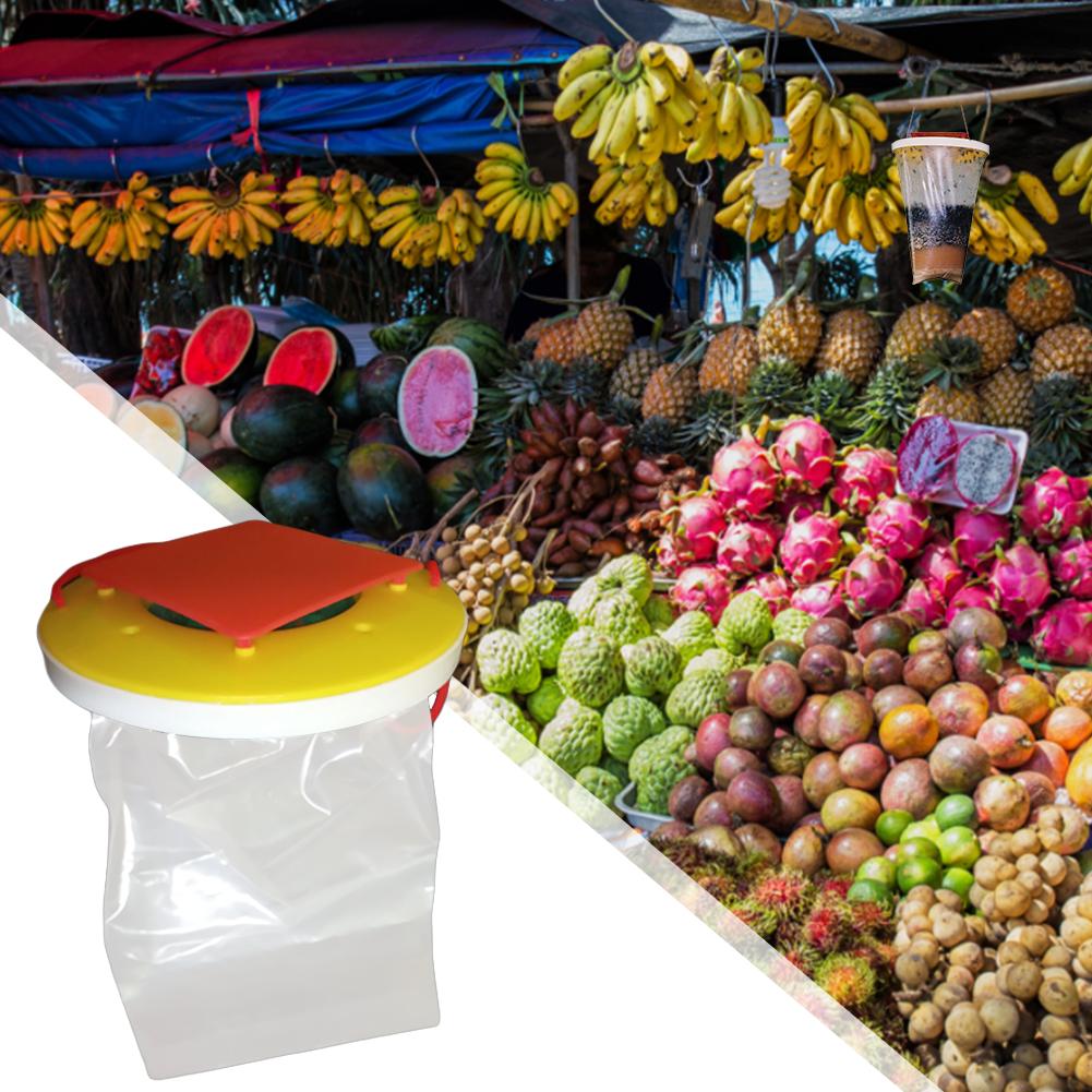 Reusable Fly Traps Fly Bait Bags Catchers Outdoor Firm Reliable Flytraps for Pastures Orchards Barns Farms Gardens Stables