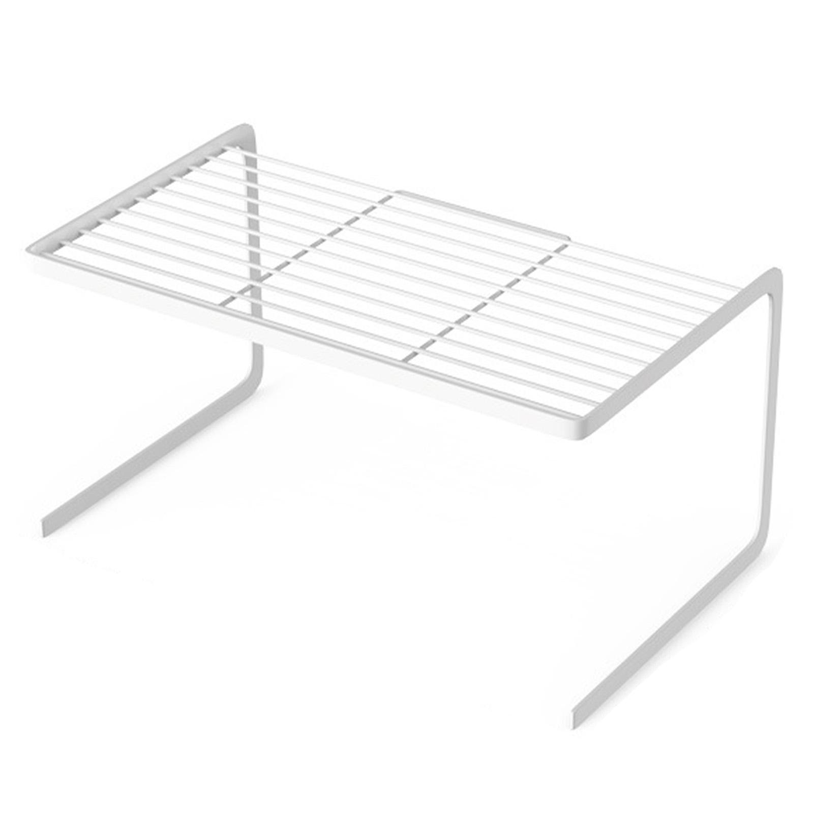 

Подставка для посуды Белая сушилка для посуды из углеродистой стали Прочная штабелируемая многоцелевая кухонная стойка для хранения