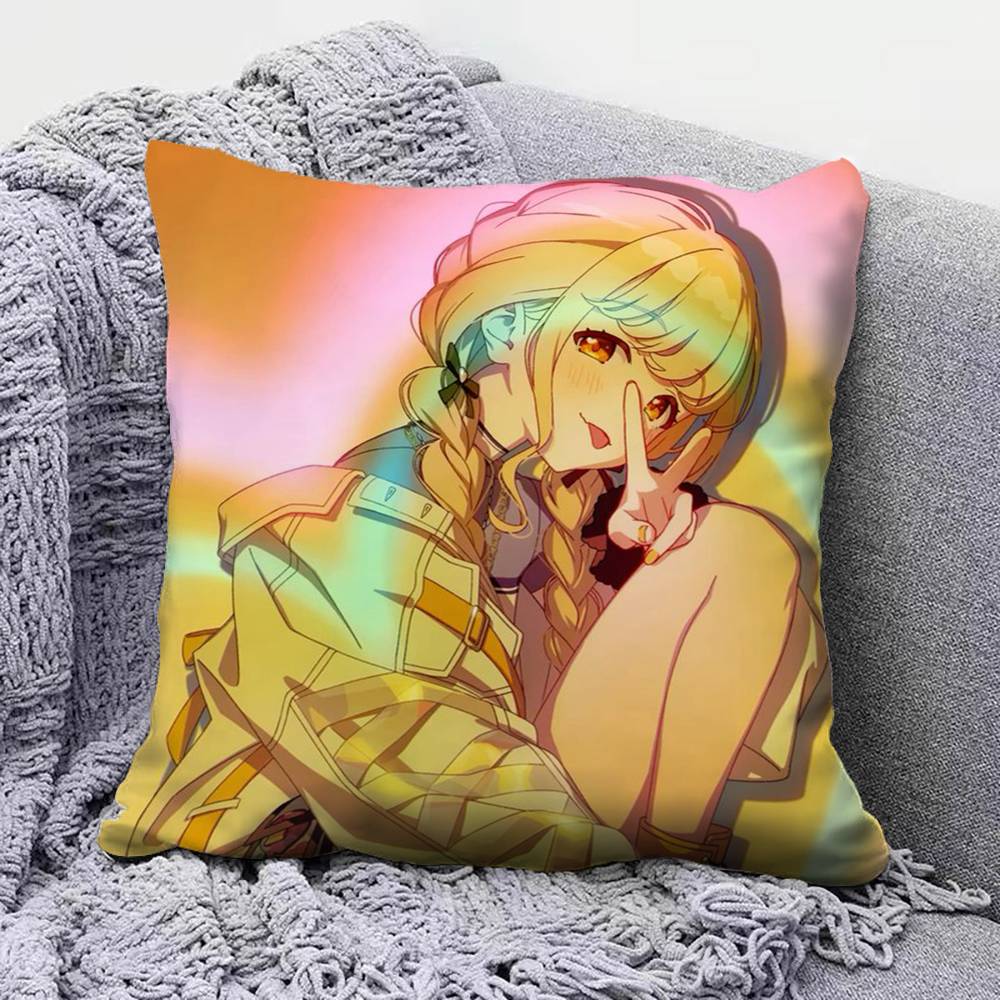 Fujita Kotone Cute Anime GGirl  Pillow Covers Home Sofa Cushion Covers and Aecorative Custom