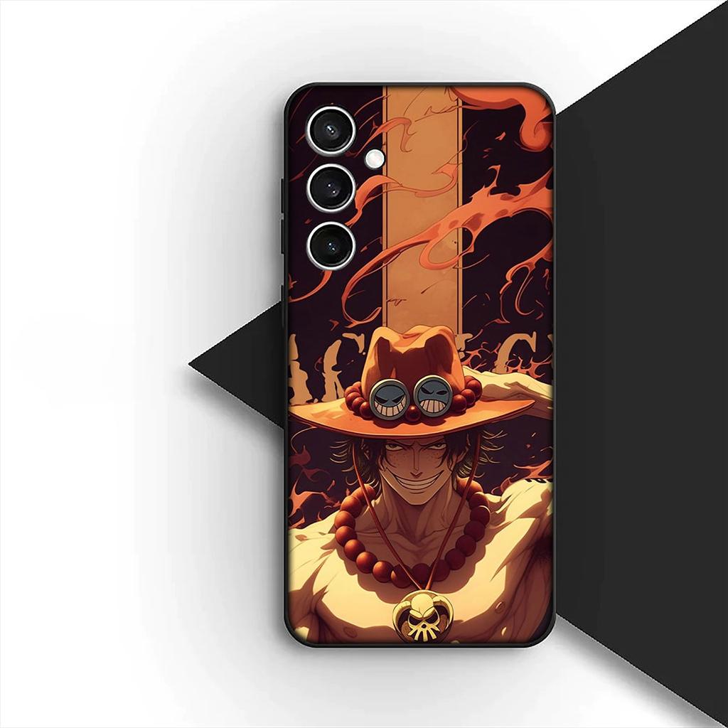 Portgas D Ace One Pieces Luffy Phone Case for Samsung Galaxy S10 S8 S9 Plus A33 A34 A31 70 A71 A72 Note 20 9 8 S10E Cover