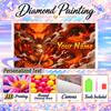 Personalized Kurama Naruto Diamond Art Custom Name 5D Diamond Painting Full Drill DIY Craft
