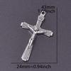 15pcs Crosses Charms Pendant Alloy Cross Metal Antique Silver Color Pendants Making DIY Handmade Jewelry Components Accessories