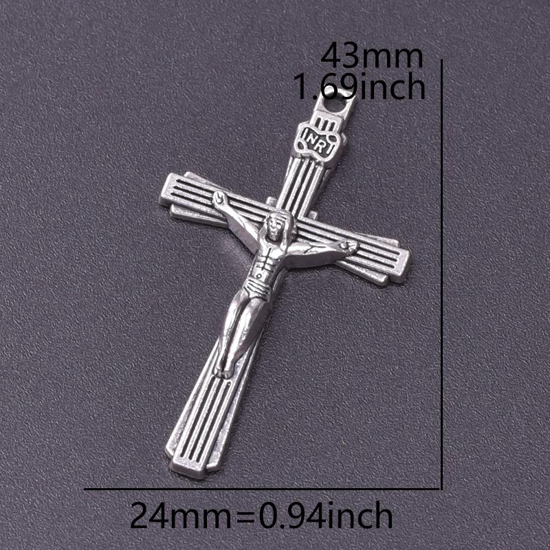 15pcs Crosses Charms Pendant Alloy Cross Metal Antique Silver Color Pendants Making DIY Handmade Jewelry Components Accessories