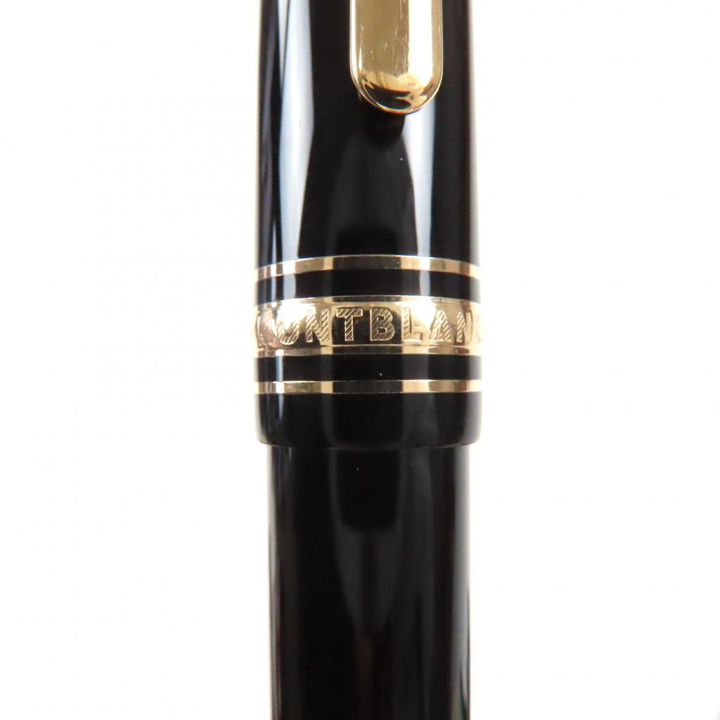Excellent MONTBLANC fountain pen Meisterstck pix 145 classic Black gold 14K mens Used
