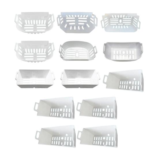 Cestello per Ghiaccio di Ricambio per Macchine del Ghiaccio Serie HZB Design a Lamelle Ventilate Vassoio Ghiaccio Mantiene il Ghiaccio Asciutto e Fresco Installazione Senza Attrezzi Plastica per Uso Alimentare