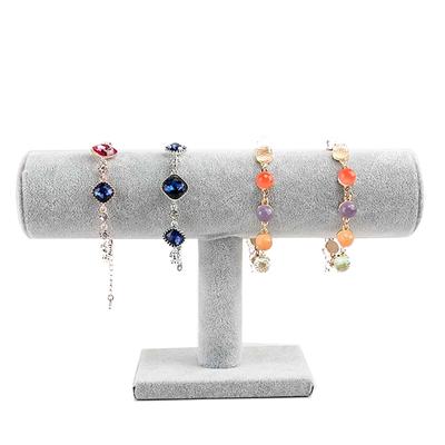 Velvet Jewelry Display Stand Bracelet Necklace Bangle Watch Hairclip Headdress Organizer Holder T-Bar Rack