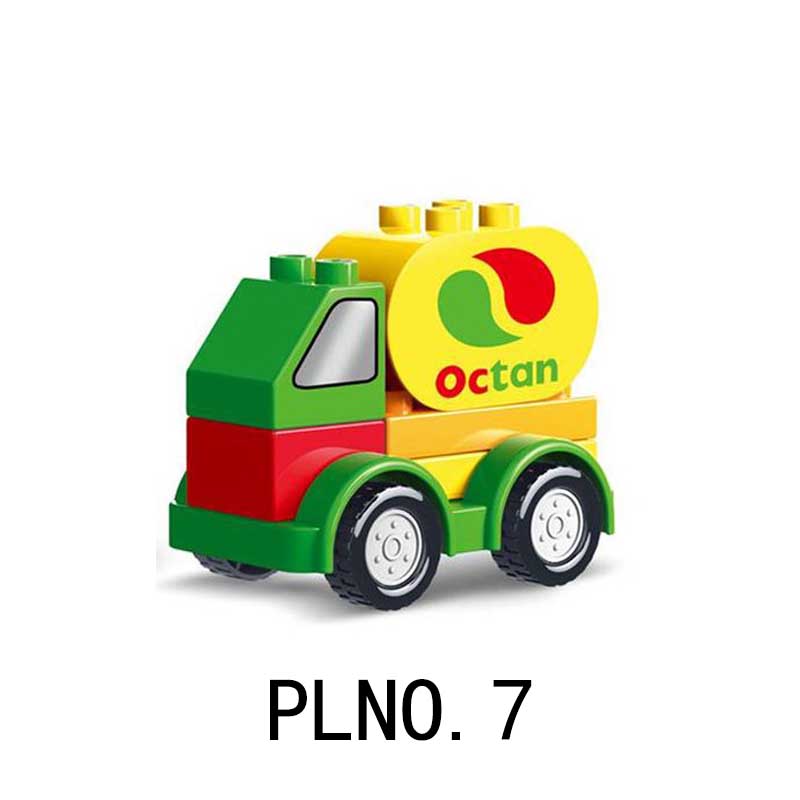 Building Blocks Excavators Trailer Toy Car Children's Educational Toys Compatible with Large Particle Blocks Creativity