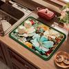 Kitchen Countertop Diatomaceous Earth Drain Mat, Non-slip, Heat-insulating, Water-absorbing Placemat, Tableware Drying Mat, Coaster, Tea Bar Mat