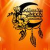 1 Piece Of "I Will Always Love You" Metal Wall Art, Moon Flower Wall Decoration. It Is Suitable For The Living Room, Bedroom, Office, Dining Room