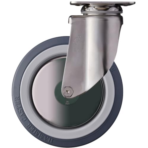 Hammer Caster SUS Swivel Urethane B Wheel, 150mm, 920S0M-KUB150