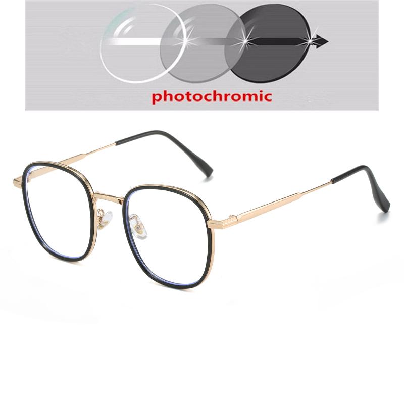Blue Light Blocking Oval Prescription Eyeglasses For The Nearsighted Women Student Single Lens Myopia Spectacles 0 -0.5 -1.0 To -6