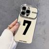 Simple Apple 11E mobile phone case personalized digital 1 creative 11promax electroplated Windows iPhone11 case