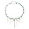 Water Drop Tassel Gravel Bead Necklace Women'S Fashion Jewelry Simple Accessories Party
