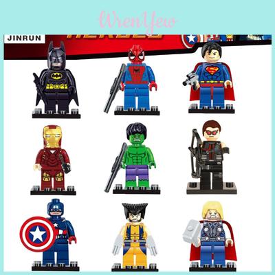 Non-electric Diy Superhero Building Blocks Toy Abs Plastic Material Small Particle Size