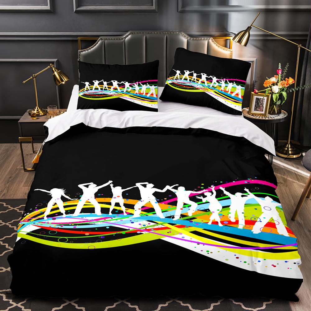 Madden DJ Bedding Set Single Twin Full Queen King Size Kawaii Bed Set Aldult Kid Bedroom Duvetcover Sets 3D Print Rainbow