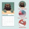2026 Wall Calendar - 2026 Calendar, January - December 2026, 12" x 24" (Open), Cats Calendar 2026 with Hanging Hole for Home & Office