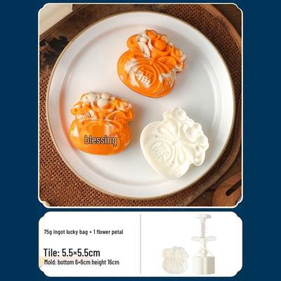 Hand-Pressed Mooncake & Mung Bean Cake Mold