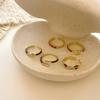 Elegant Red String Lucky Ring with Copper Coin and Micro-Inlays - Versatile, High-End Style for the Index Finger