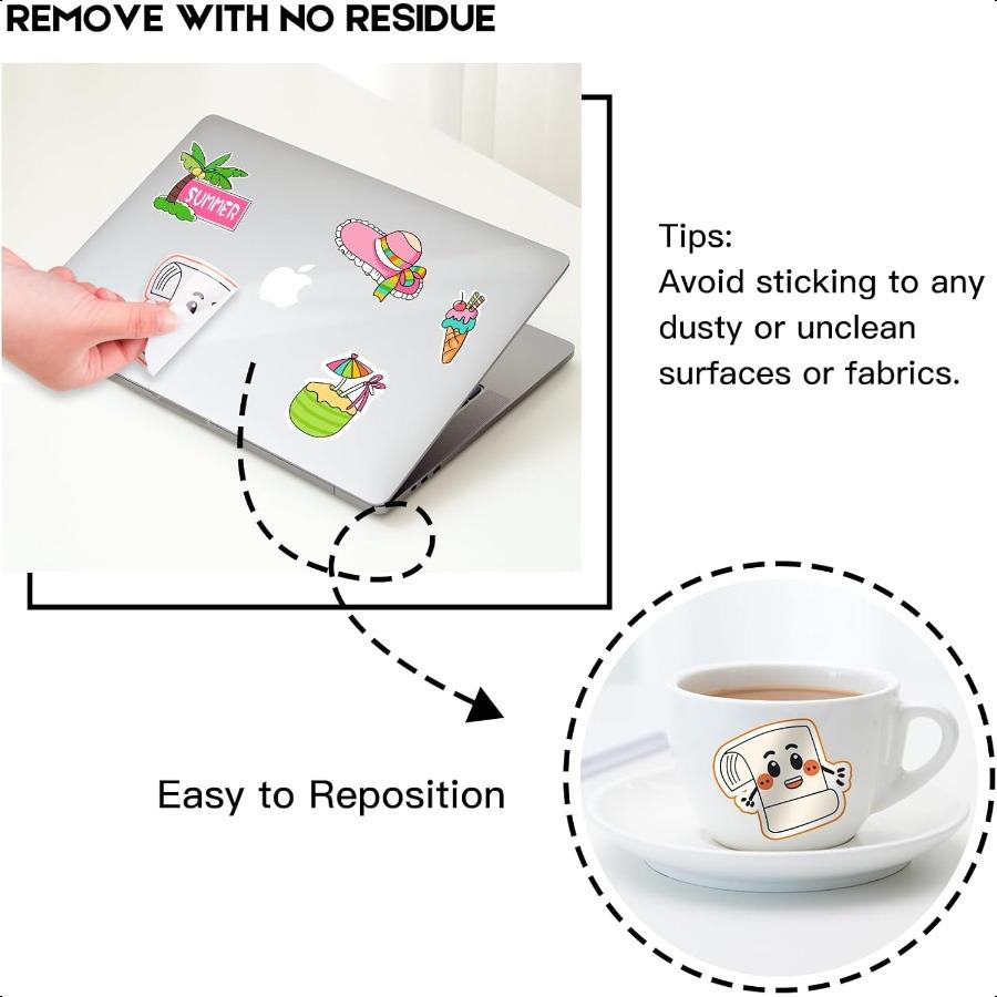 30 Sheets Premium Printable Vinyl Sticker Paper for Inkjet Printers Matte White 8.5x11 Inch Waterproof and Vibrant Colours Reta