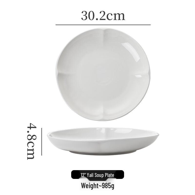 White Ceramic Multi-purpose Serving Plates