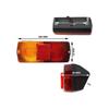 APSMOTIV Front and Rear Lamp Tail Lights Assembly with 12v Bulbs for Massey Ferguson Tractor 230 240 250 265 290 365 375 390 398 399 560 565 575 59