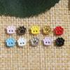 20pcs 5mm Mini Buttons DIY Doll Clothes Metal Buckle Bear Foot Style Buckles for 1/6 Doll Clothing Sewing Accessories