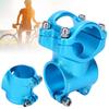 LUNJE 31.8x35mm Bike Handlebar Short Stem Riser Aluminum Alloy   Hollow Stem