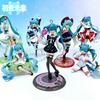 7Pcs Hatsune Miku Vocaloid Action Figures, Cute Anime Girl Collectible Statue, PVC Model Toy, Perfect Gift for Anime Fans,
