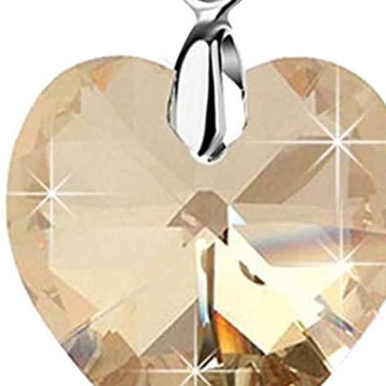 1 Paio di Orecchini a Gancio alla Moda All-Match Orecchini Pendenti a Forma di Cuore con Cristalli Sintetici per le Festività
