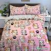 Cute Cartoon Cats Print Bedding Set Duvet Cover 1 Duvet Cover 2 Pillowcases Adult And Children Bedding Set Luxury Comforter Set