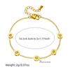 Diamond Roman Numeral Round Medal Chain Set Necklace Earrings Bracelet Gold Jewelry Accessories
