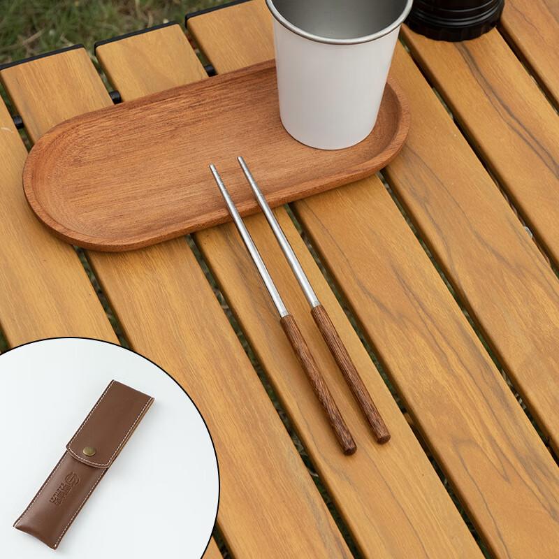 

Portable 304 Stainless Steel Camping Chopsticks Set 2 Sets