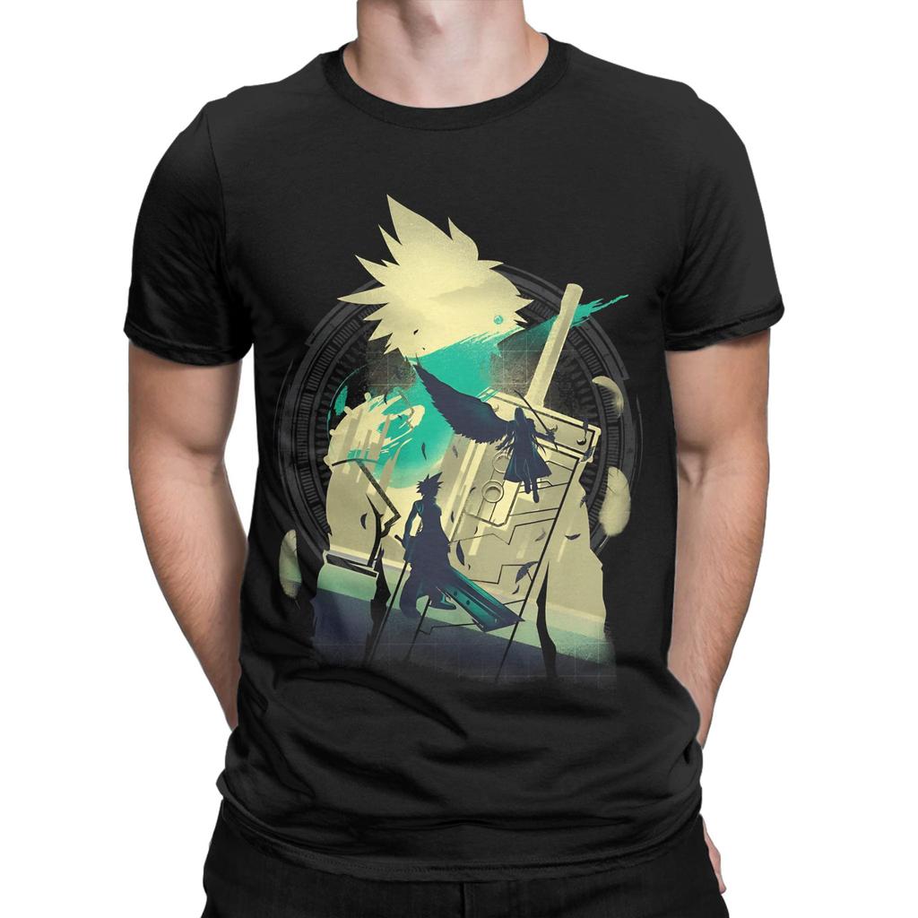 Final Fantasy Ex Soldier of the VII ver Classic Novelty 100% Cotton T-Shirt Tees Tops For Men
