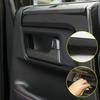 Car Inner Door Handle Cover Trim For Toyota 4Runner 17-23 Accessories Black Wood