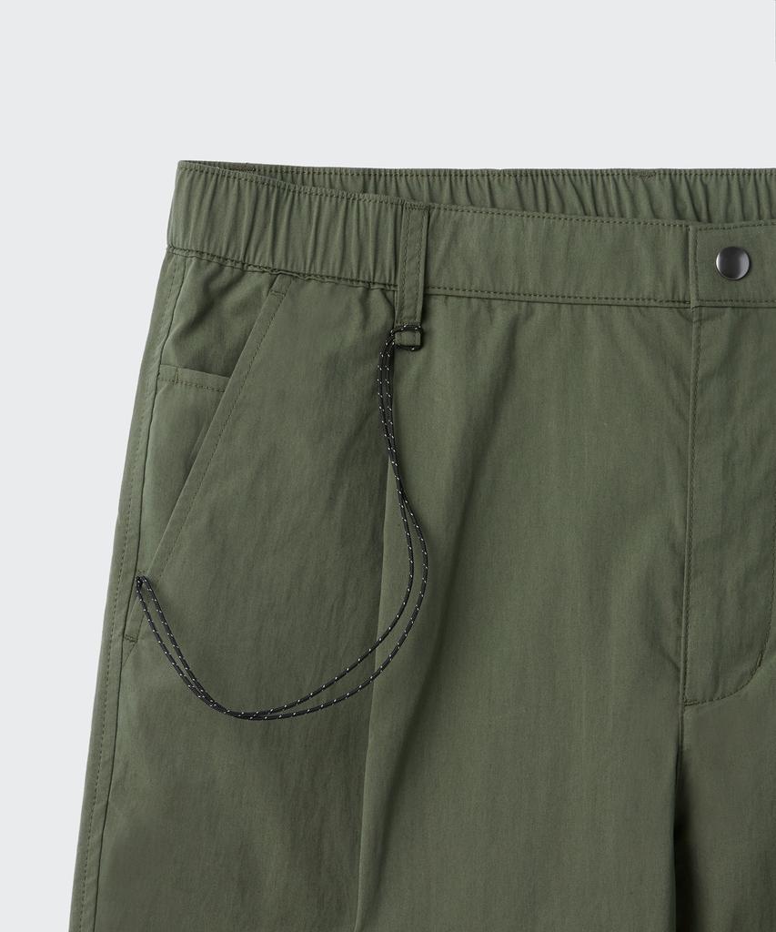 Musinsa Standard [City Leisure] Cn One-Pleat Wide Elastic Waist Pants [Khaki]