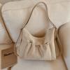 Slouchy Shoulder Bag with Front Pouch Large Capacity Everyday Fashion Tote Bag
