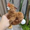 Egg-Laying Chicken Plush Toy Pendant Squeaking Plush Pendant School Bag Backpack Pendant